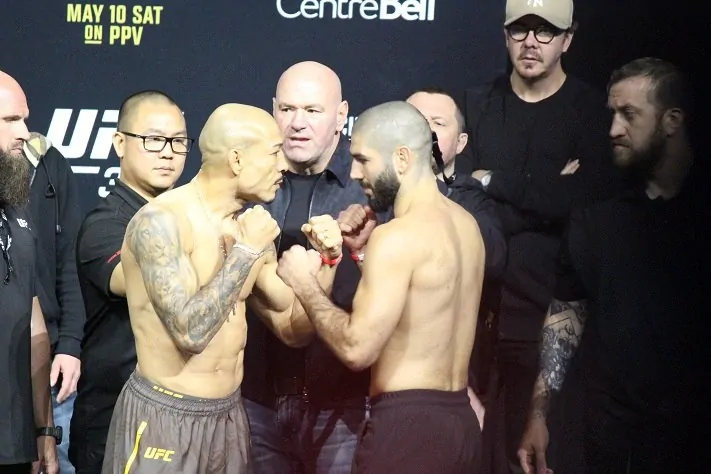 Jose Aldo after his final fight at UFC 315 in May 2025