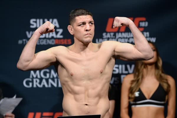 Nick Diaz at the UFC 183 weigh-in