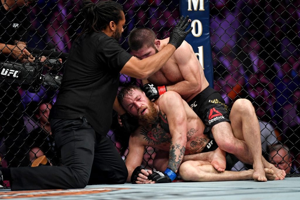 Khabib Nurmagomedov controls Conor McGregor at UFC 229