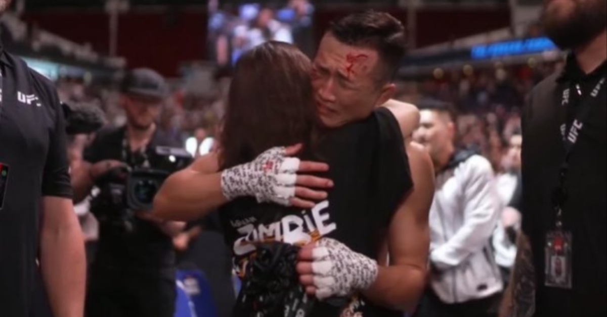 Chan Sung Jung, the Korean Zombie, after his final UFC fight