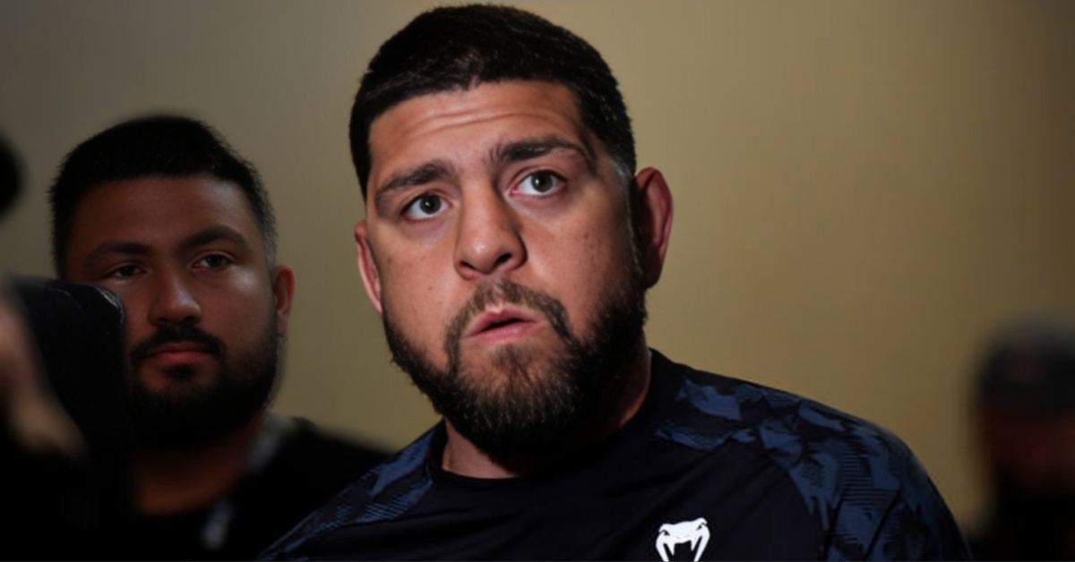 Nick Diaz at a UFC fight week appearance in Las Vegas