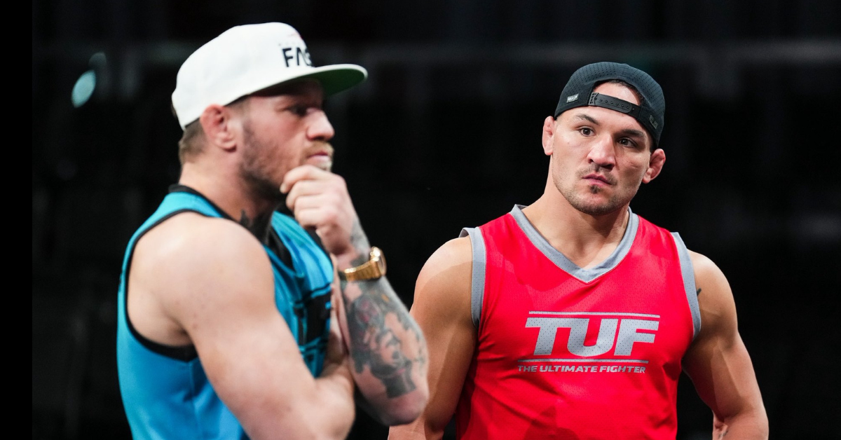 Michael Chandler and Conor McGregor as opposing coaches on The Ultimate Fighter