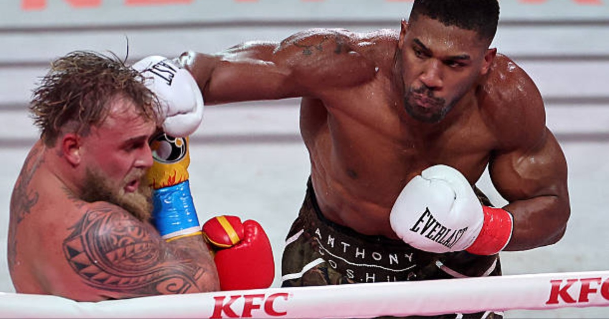 Anthony Joshua knocks out Jake Paul, highlights collage