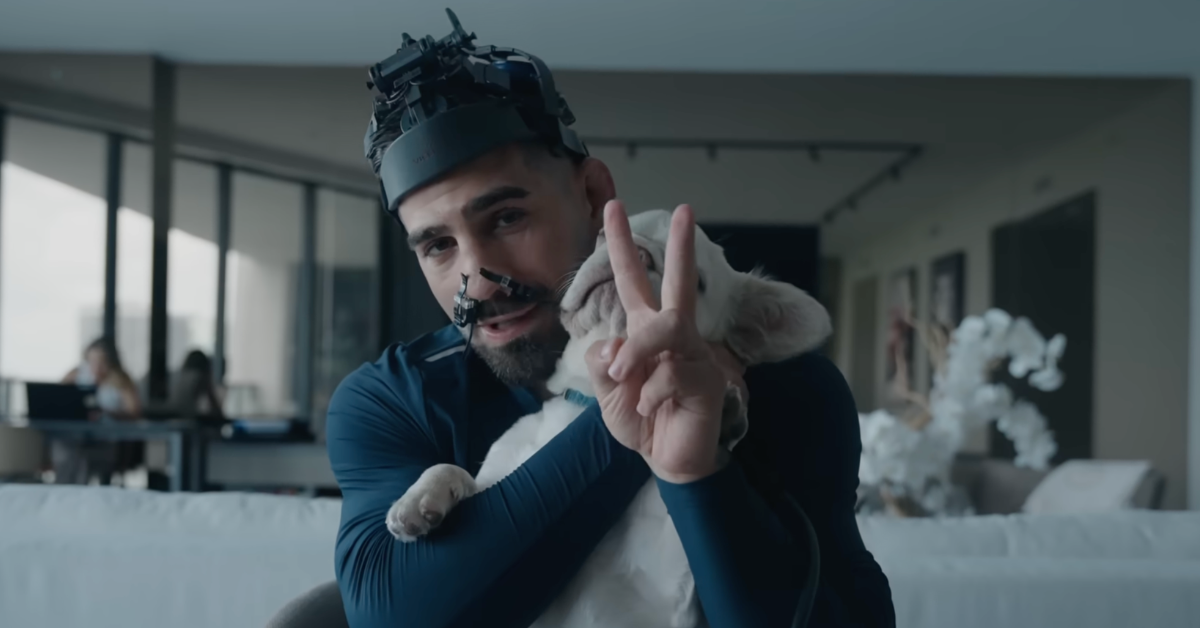 Ilia Topuria at home with his dog during his recovery from UFC Freedom 250