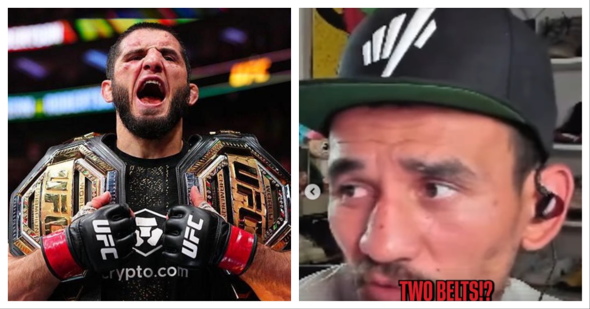 Islam Makhachev and Max Holloway side by side