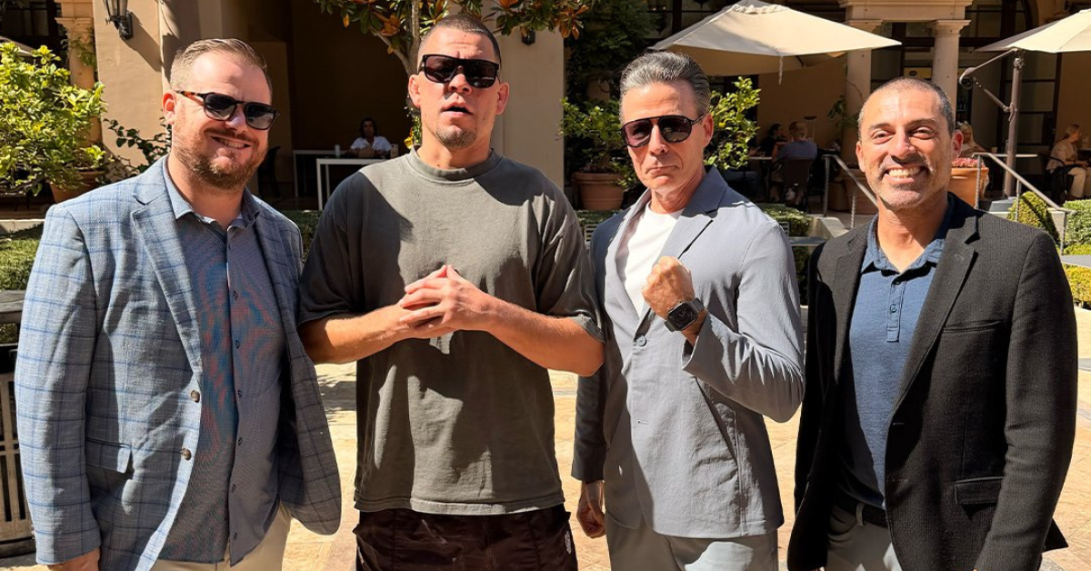 Nate Diaz Meets With BKB Leadership in Beverly Hills