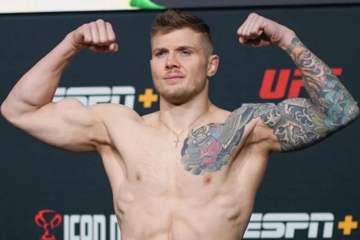 Marvin Vettori after his unanimous decision loss to Ismail Naurdiev at UFC 332