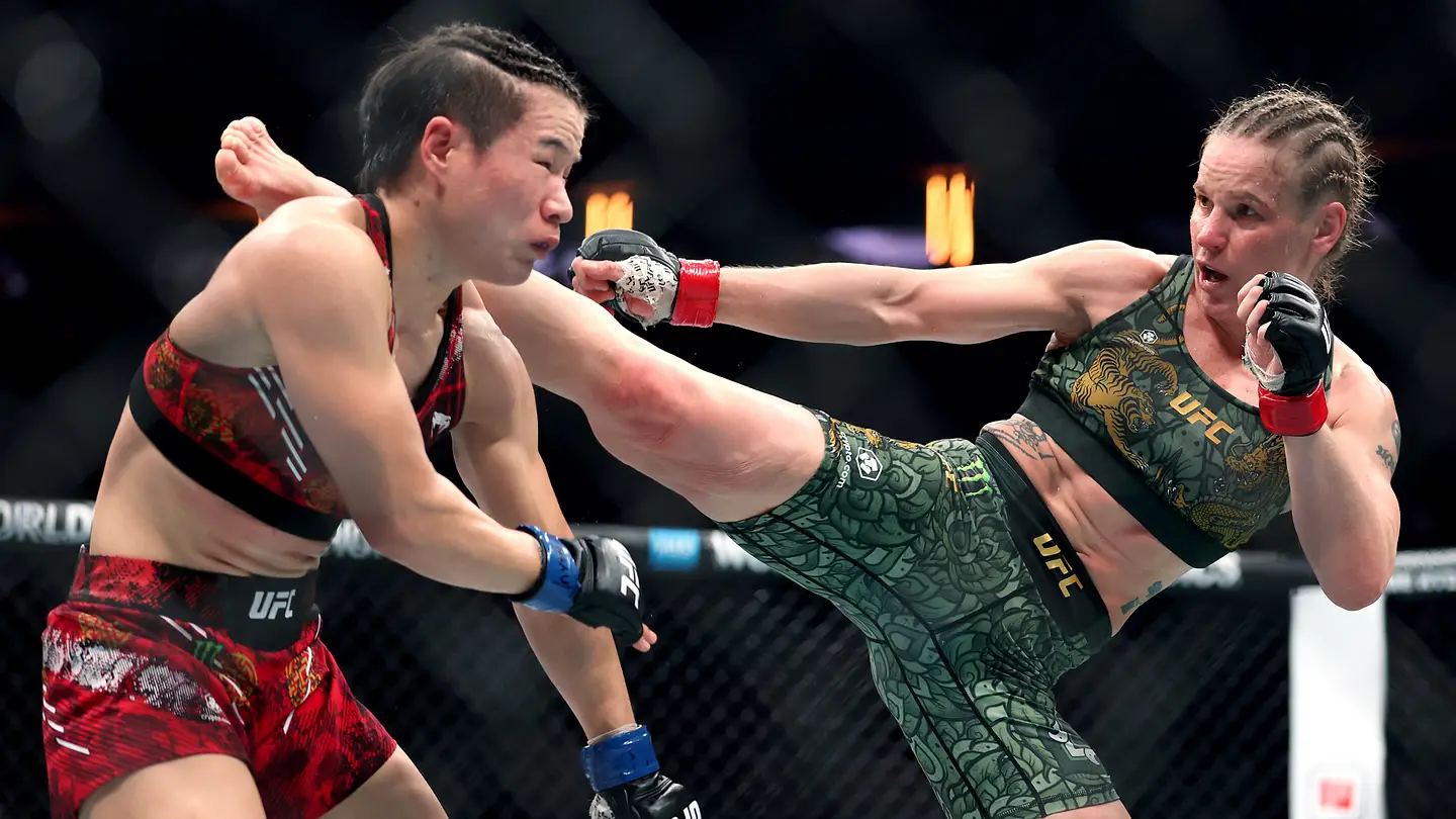 Valentina Shevchenko tied the UFC record with her win over Zhang Weili