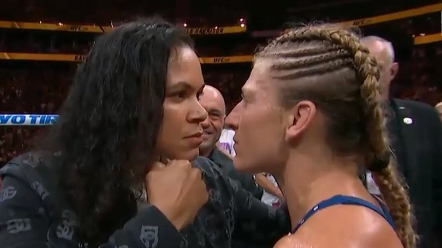 Amanda Nunes stormed the cage at UFC 316 to confirm the Harrison fight