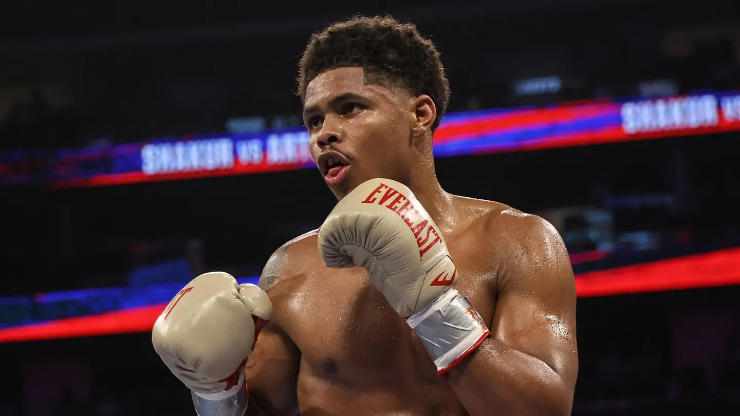 Shakur Stevenson at a Zuffa Boxing media event