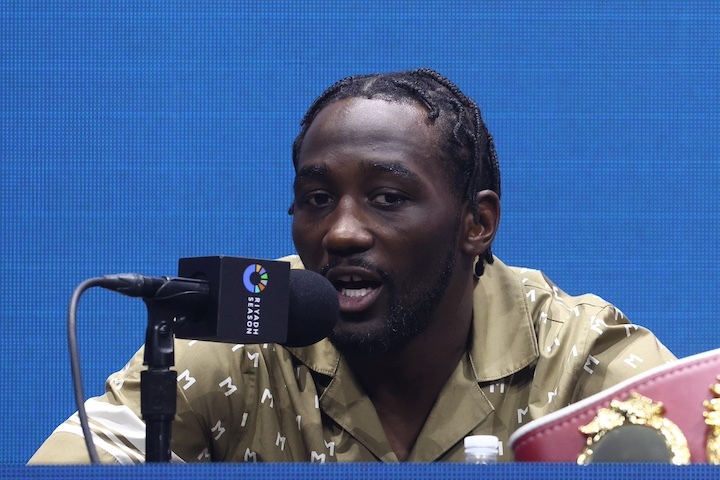 Terence Crawford at a New York press conference