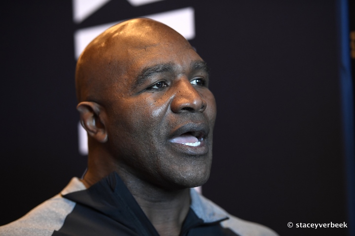 Evander Holyfield, who upset Mike Tyson in 1996