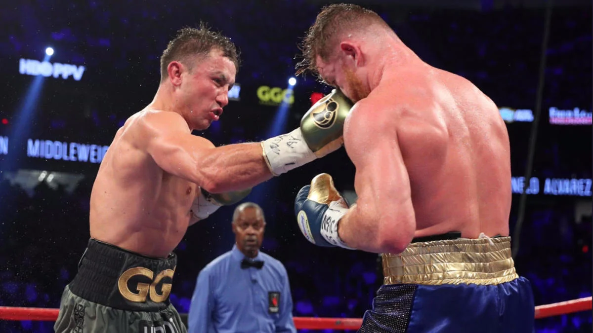 Canelo Alvarez and Gennadiy Golovkin after their split draw in Las Vegas
