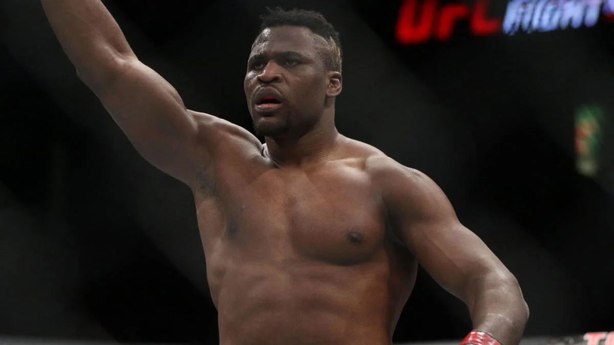 Francis Ngannou, who knocked out Alistair Overeem with a left uppercut at UFC 218 in Detroit