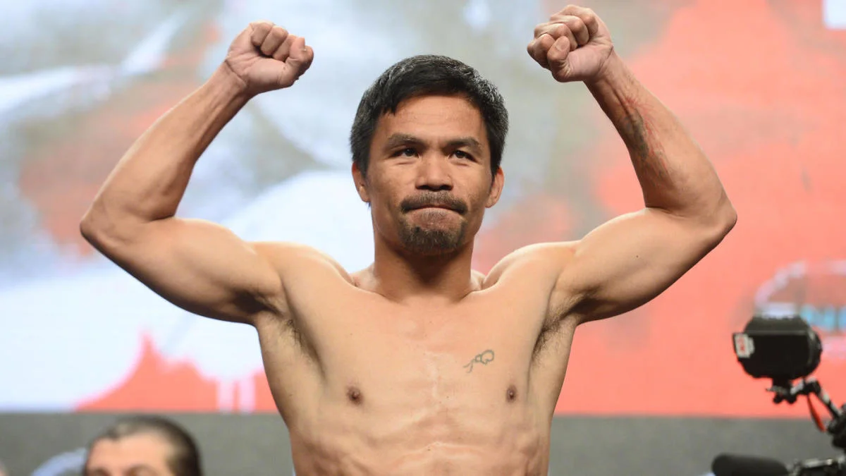 Manny Pacquiao ahead of the Keith Thurman fight in Las Vegas