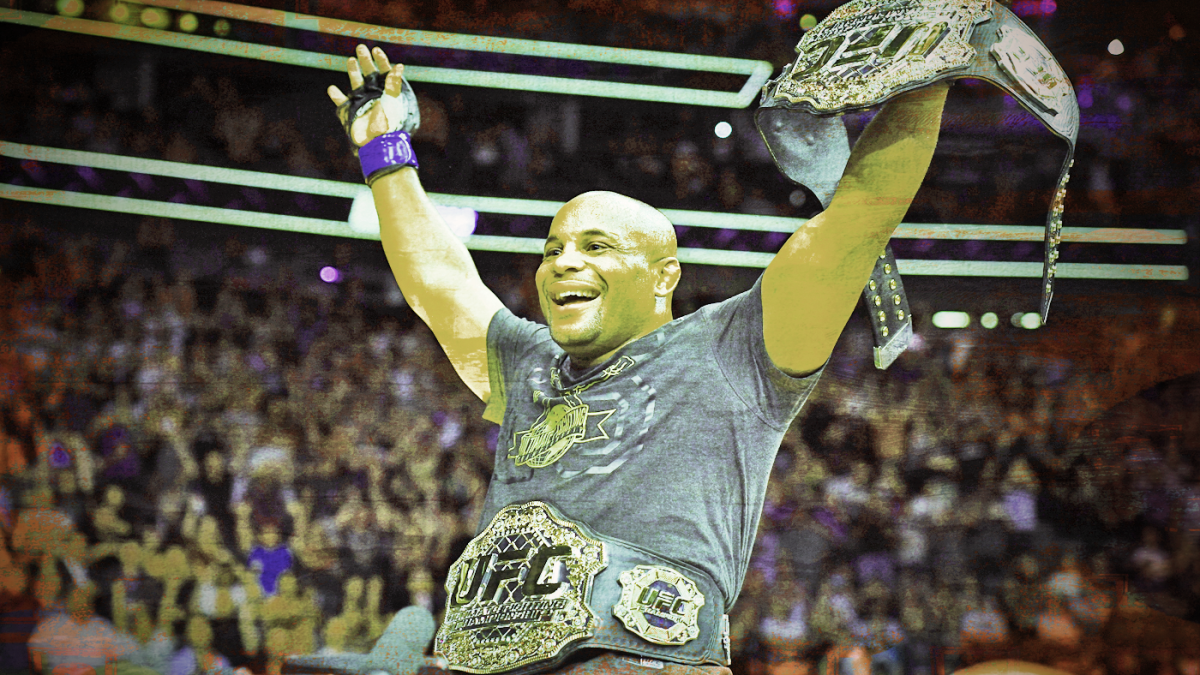 Daniel Cormier walking to the Octagon ahead of his final fight at UFC 252