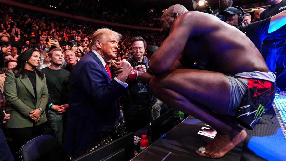 Jon Jones at a UFC event in 2025