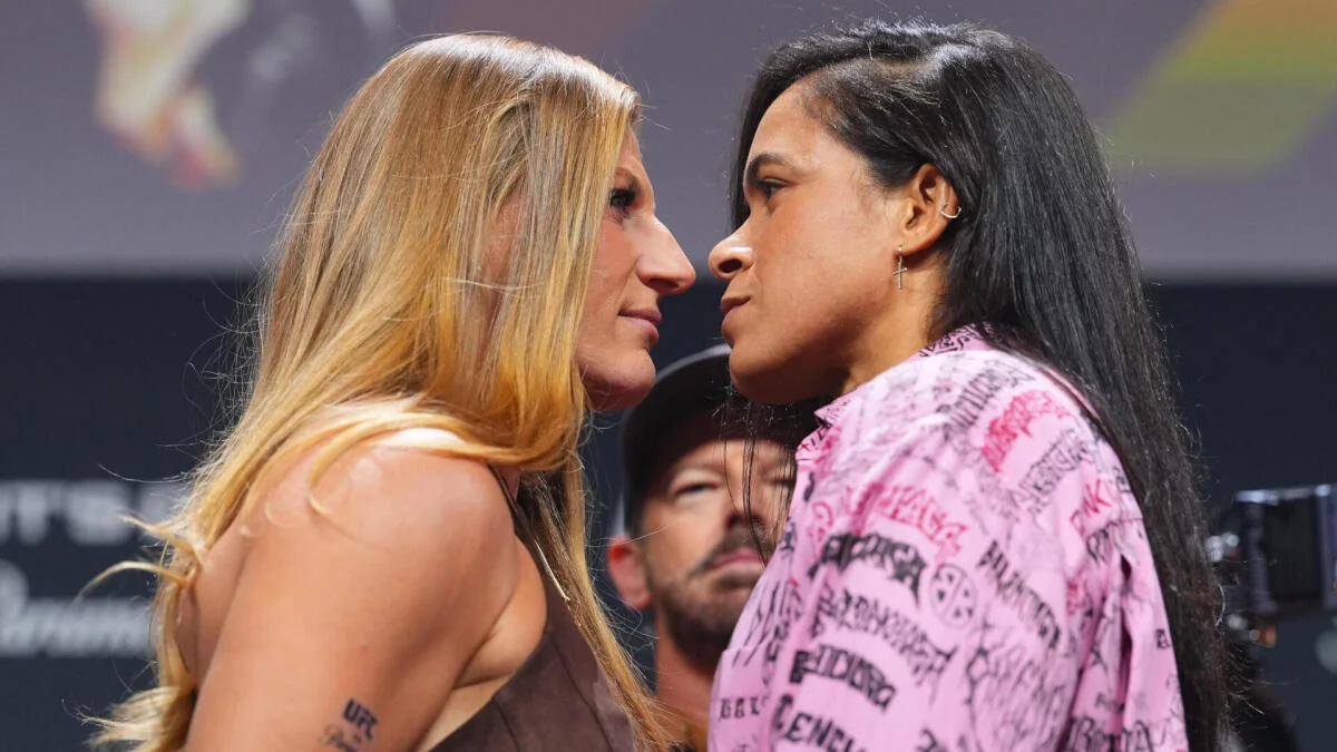 Kayla Harrison and Amanda Nunes ahead of their rescheduled title fight