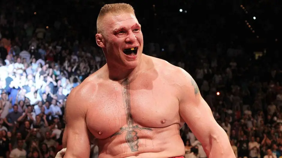 Brock Lesnar at a UFC press event ahead of his UFC 200 return