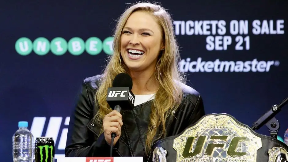 Ronda Rousey at the UFC 193 press conference in Melbourne