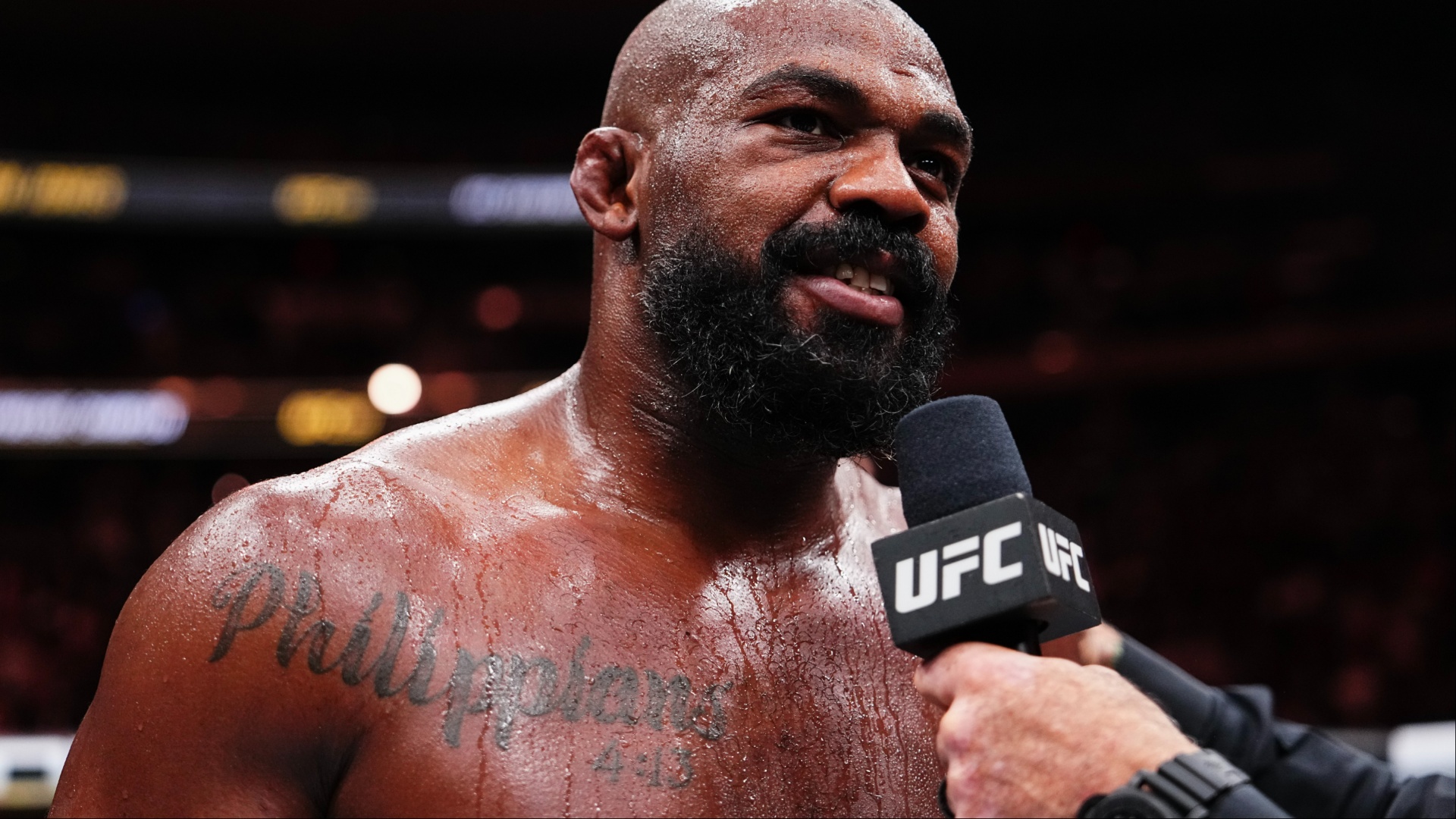 Jon Jones and Gable Steveson, the heavyweight he spent 2026 mentoring