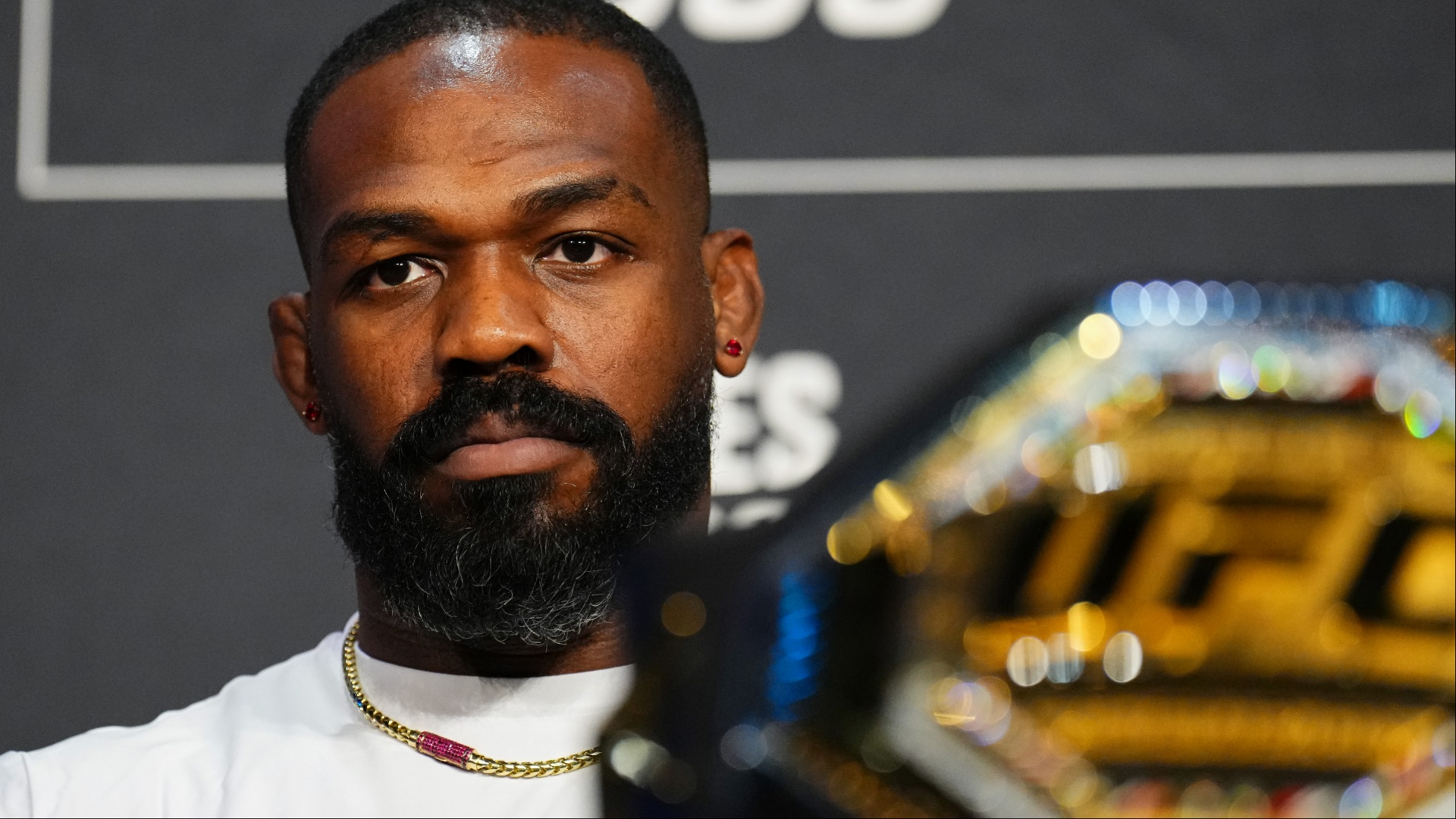 Jon Jones in March 2026, when he asked the UFC to release him from his contract