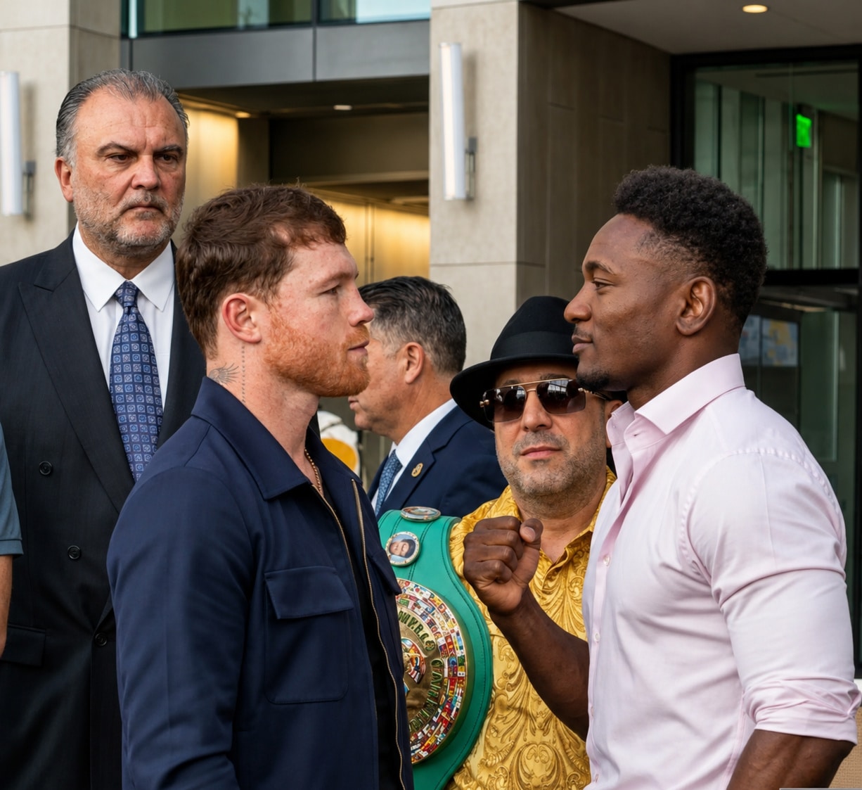 Canelo Alvarez vs Christian Mbilli promotional image
