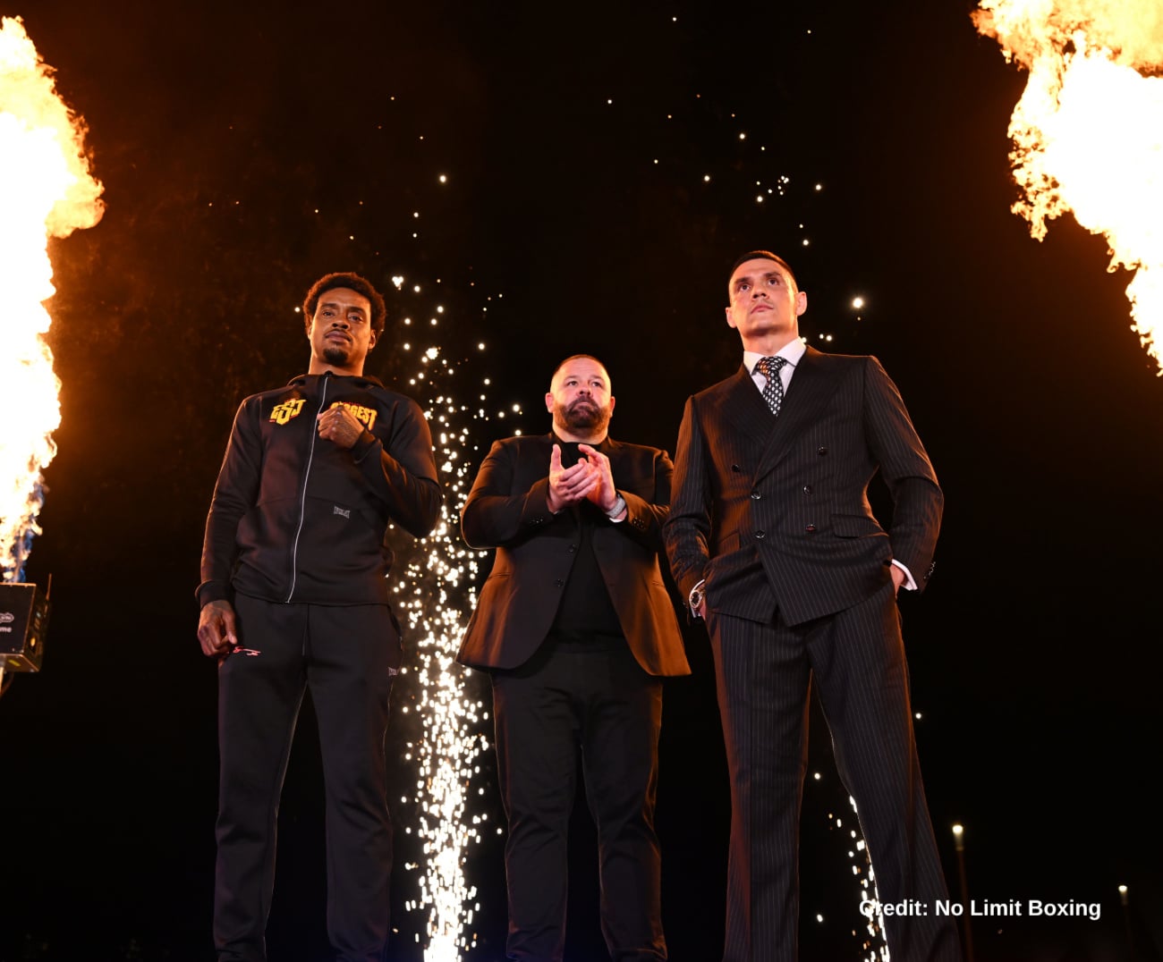 Errol Spence Jr. and Tim Tszyu promotional shot