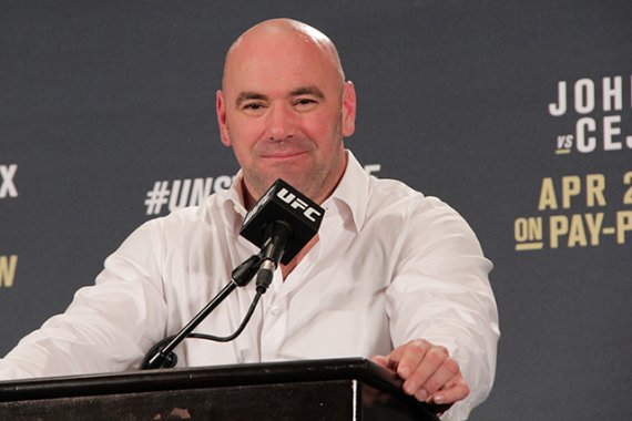 Dana White at a UFC press event in 2016