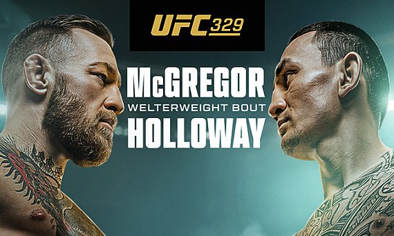 UFC 329 McGregor vs Holloway 2 fight night